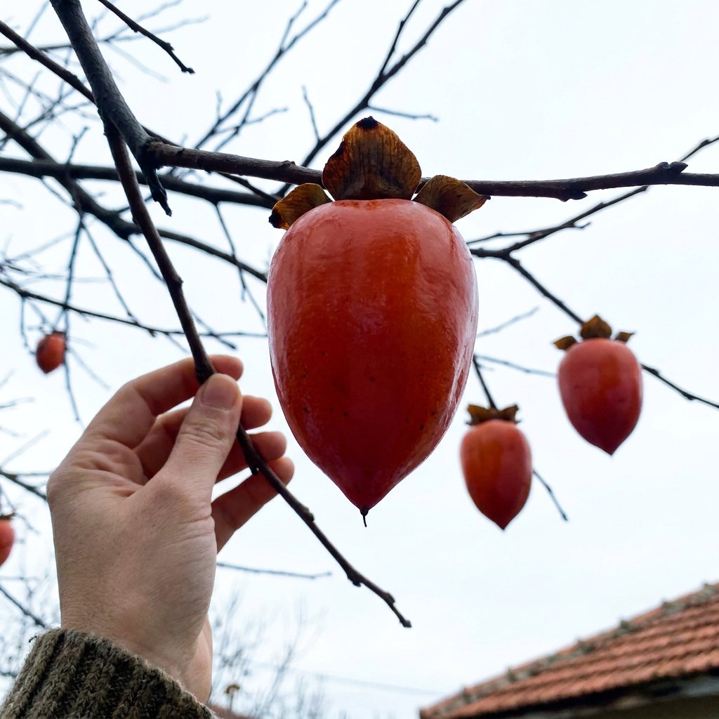 Çekirdeksiz Cennet Hurması — dalında