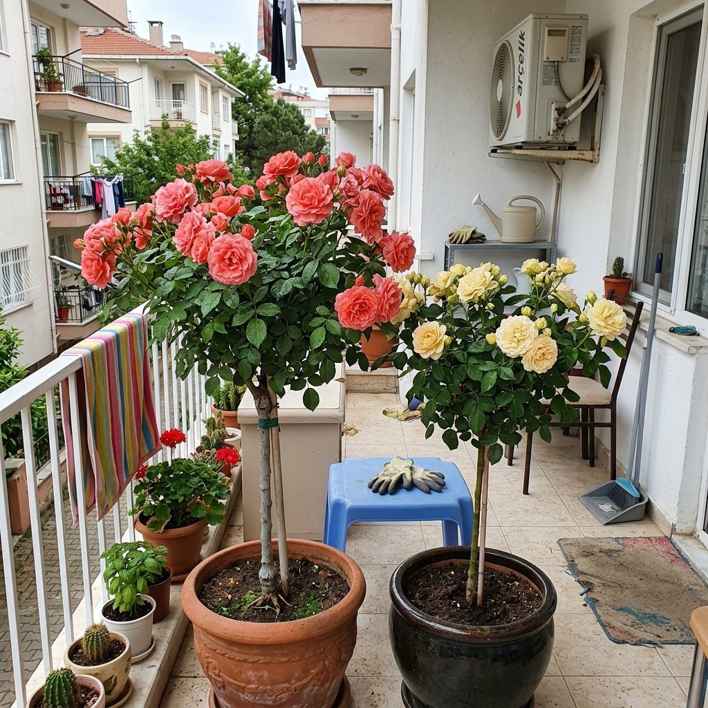 Saksılı Baston Gül Fidanı